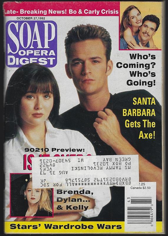 Soap Opera Digest - Soap Opera Digest October 27, 1992