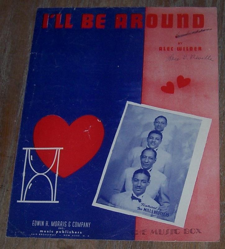 Sheet Music - I'll Be Around