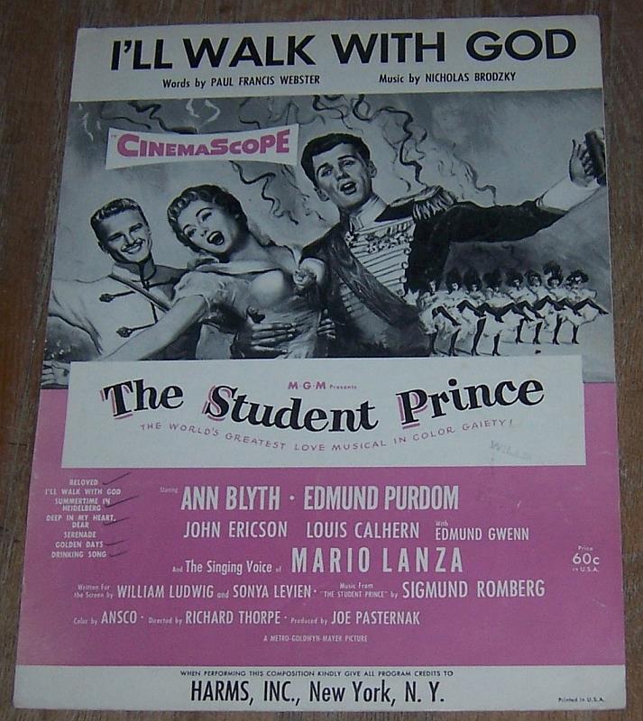 Sheet Music - I'll Walk with God
