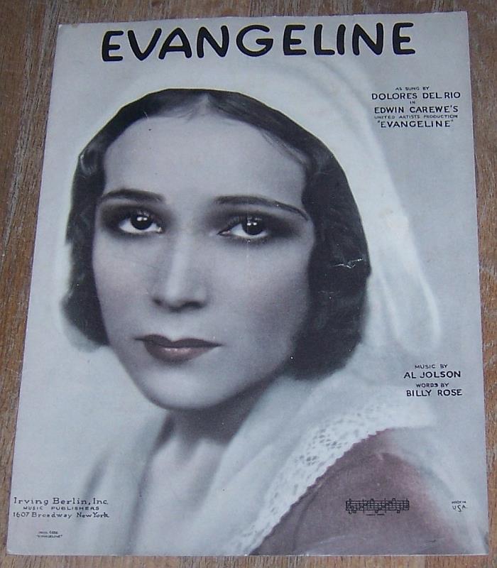 Sheet Music - Evangeline