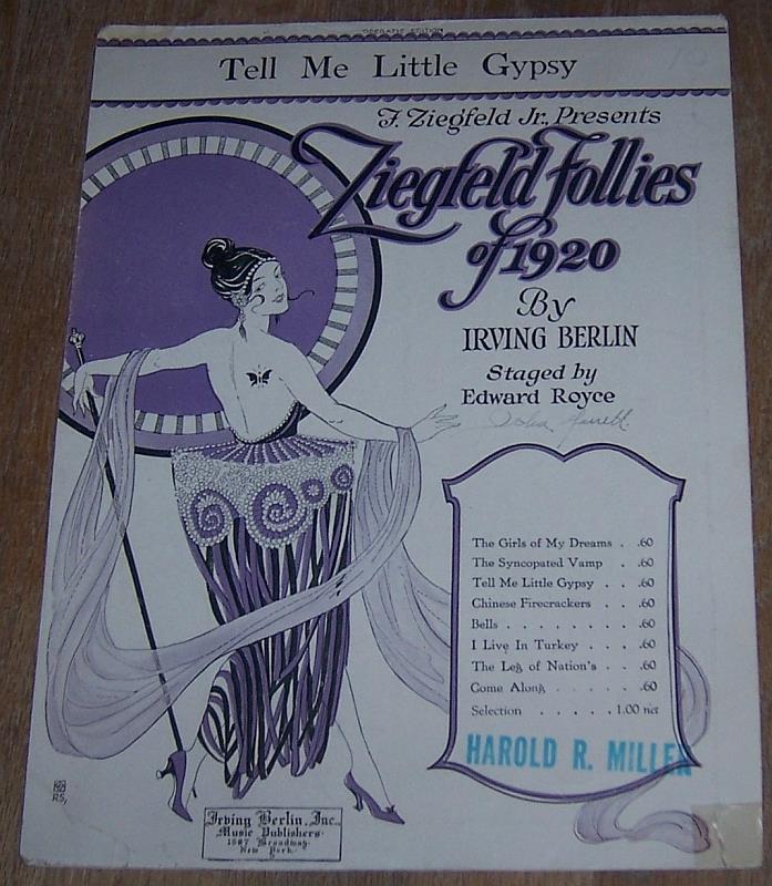 Sheet Music - Tell Me Little Gypsy