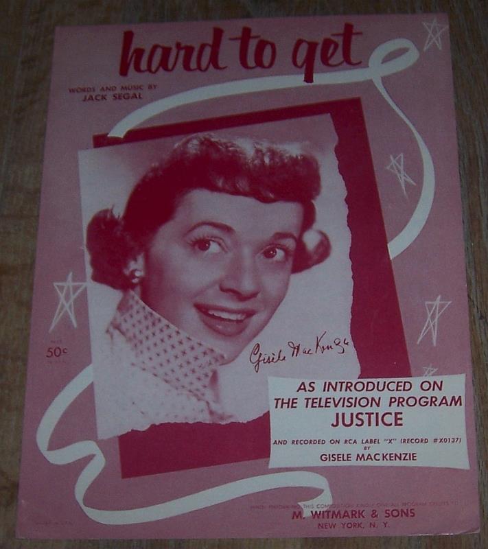 Sheet Music - Hard to Get