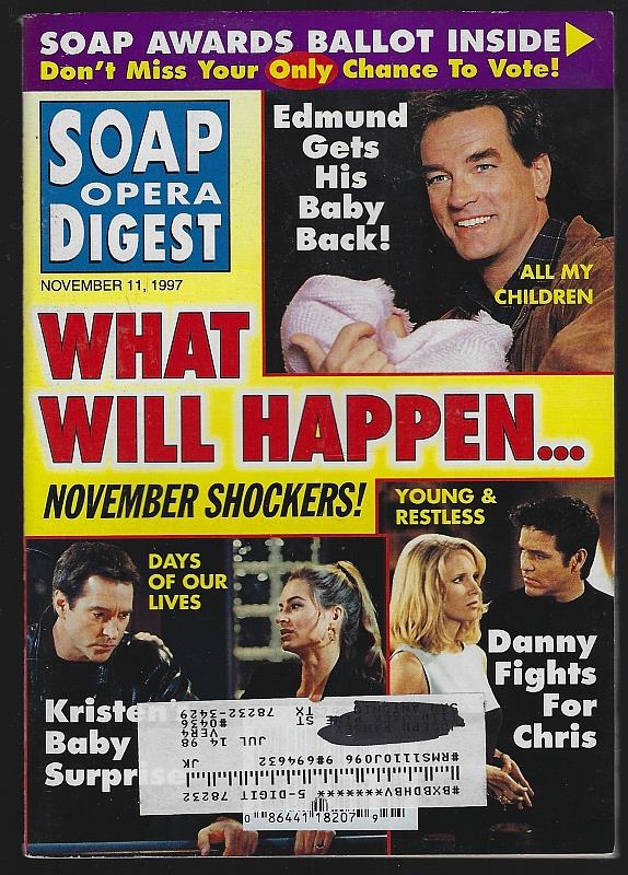 Soap Opera Digest - Soap Opera Digest November 11, 1997