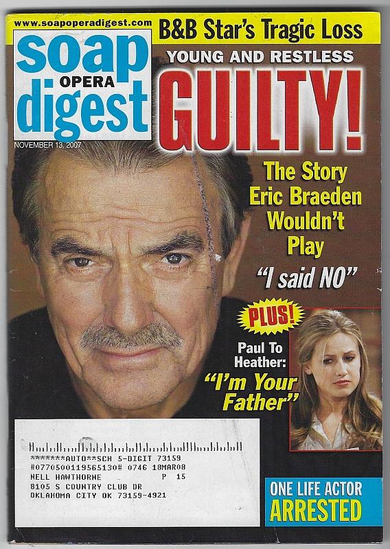 Soap Opera Digest - Soap Opera Digest November 13, 2007