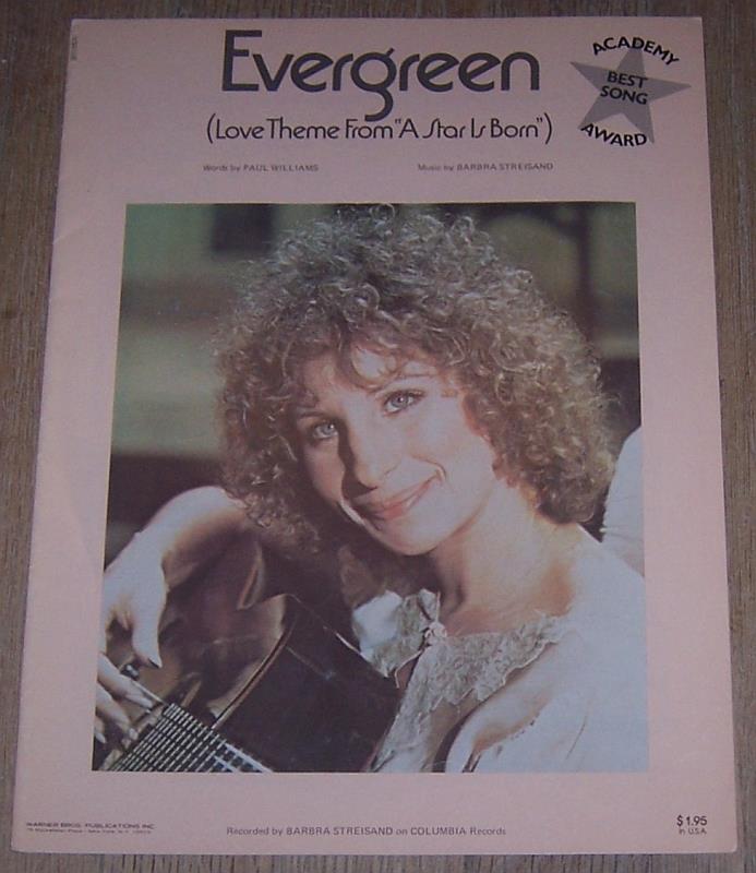 Sheet Music - Evergreen (Love Theme from a Star Is Born)