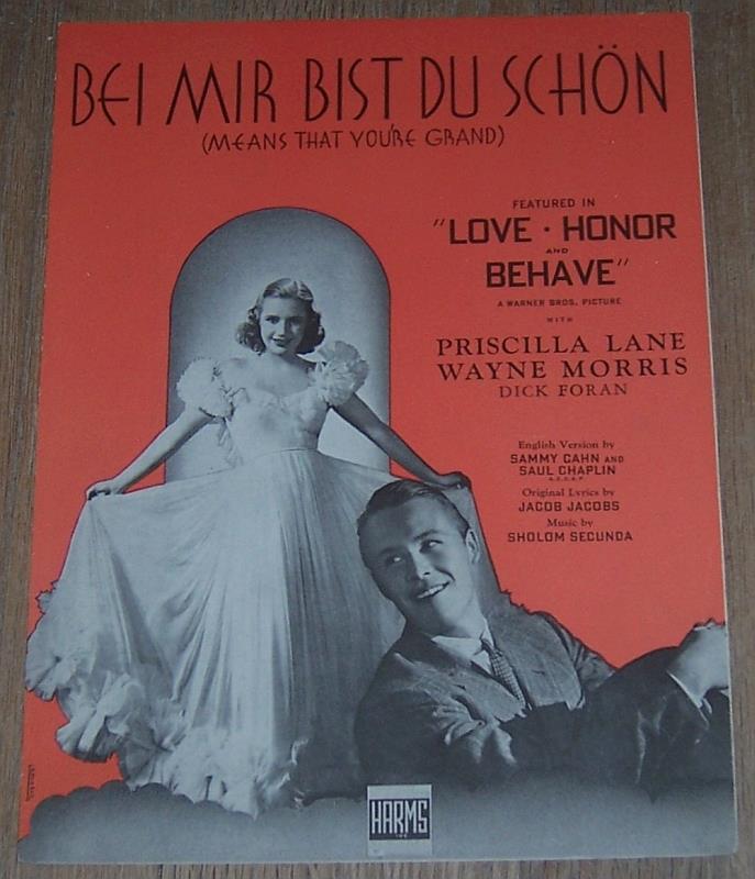 Sheet Music - Bei Mir Bist Du Schon (Means That You're Grand)