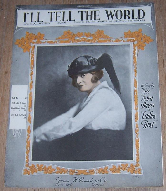 Sheet Music - I'll Tell the World