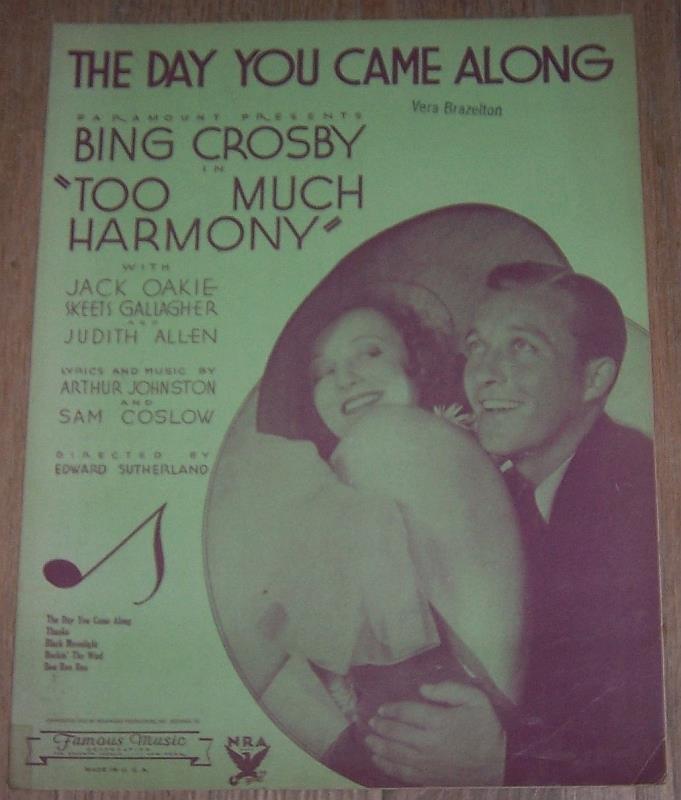 Sheet Music - Day You Came Along