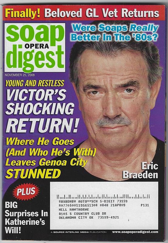 Soap Opera Digest - Soap Opera Digest November 25, 2008