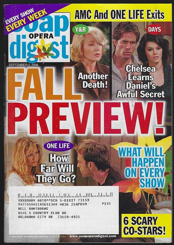 Soap Opera Digest - Soap Opera Digest September 2, 2008