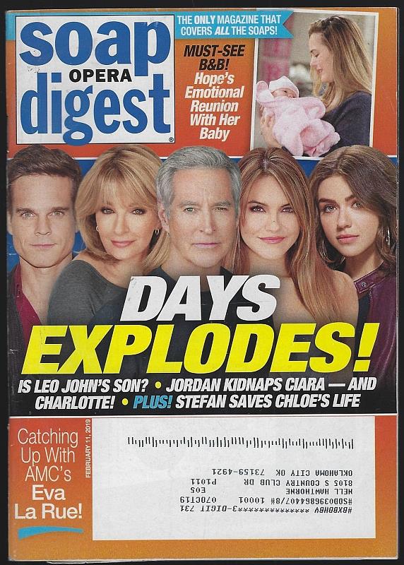 Image for SOAP OPERA DIGEST FEBRUARY 11, 2019