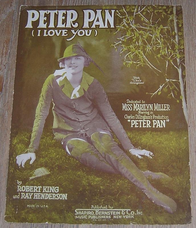 Sheet Music - Peter Pan I Love You