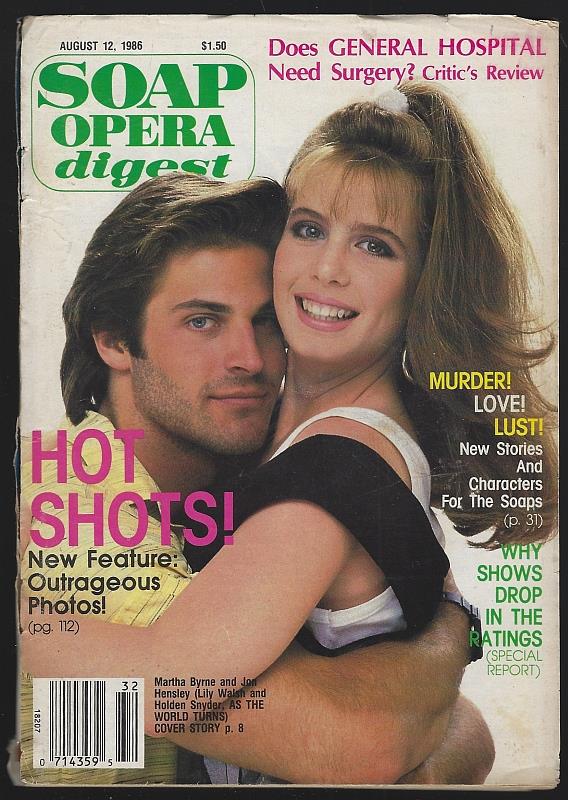 Image for SOAP OPERA DIGEST AUGUST 12, 1986