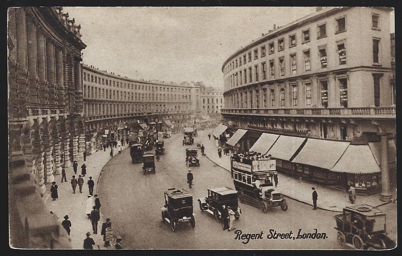 Postcard - Regent Street, London, England