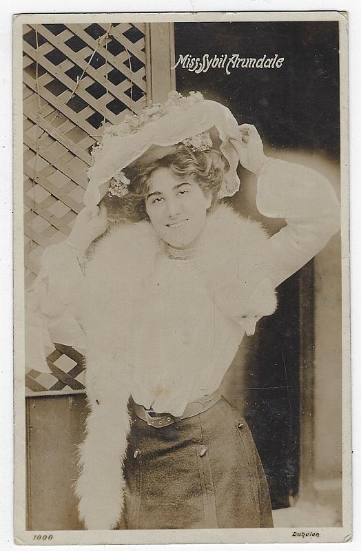 Postcard - Miss Sybil Arundale, Actress