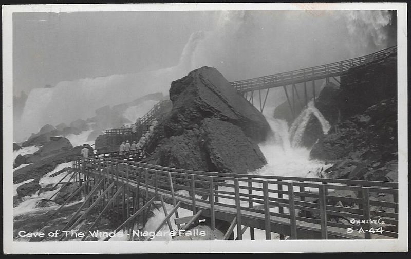 Postcard - Real Photo Postcard Cave of Winds, Niagara Falls, New York