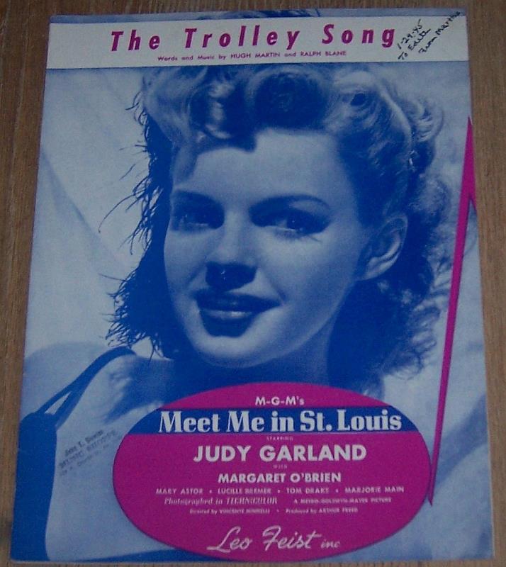 Sheet Music - Trolley Song