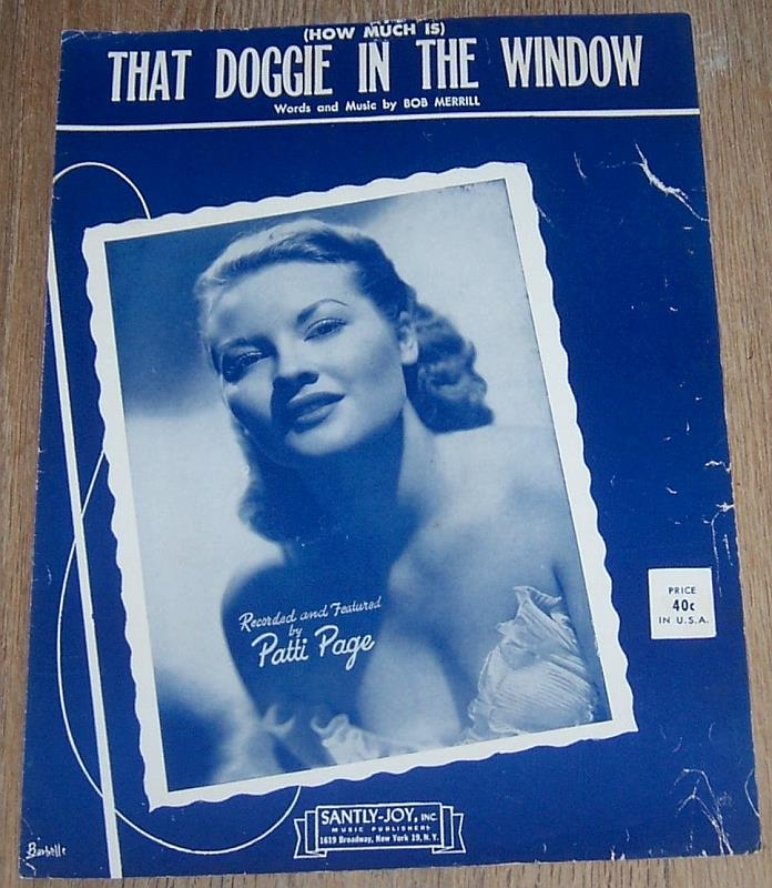 Sheet Music - How Much Is That Doggie in the Window