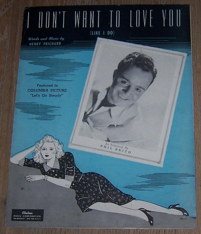 Sheet Music - I Don't Want to Love You Like I Do