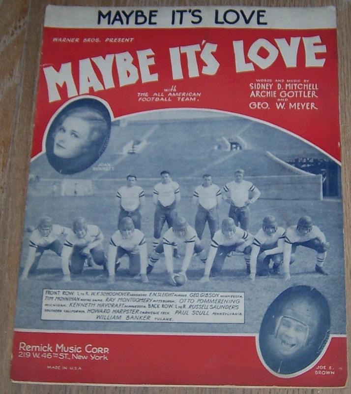 Sheet Music - Maybe It's Love