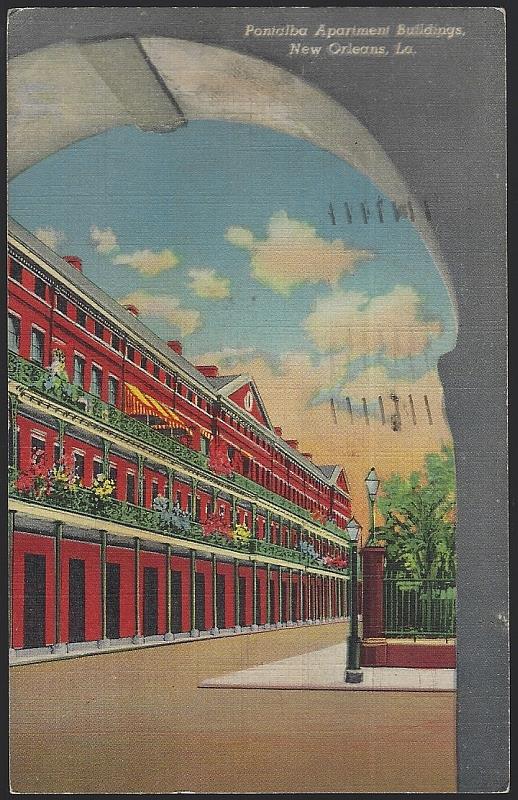 Postcard - Pontalba Apartment Buildings, New Orleans, Louisiana