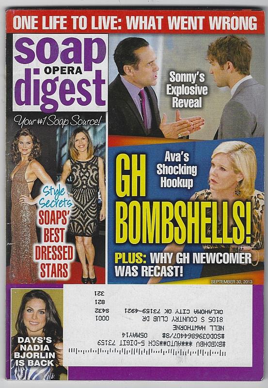 Soap Opera Digest - Soap Opera Digest September 30, 2013