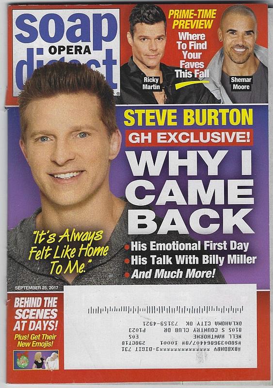 Soap Opera Digest - Soap Opera Digest September 25, 2017