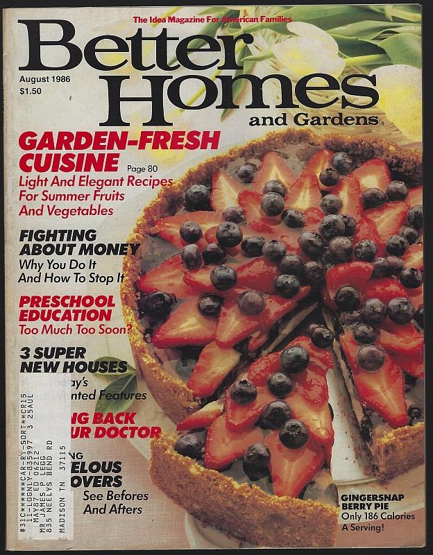 Better Homes and Gardens - Better Homes and Gardens Magazine August 1986