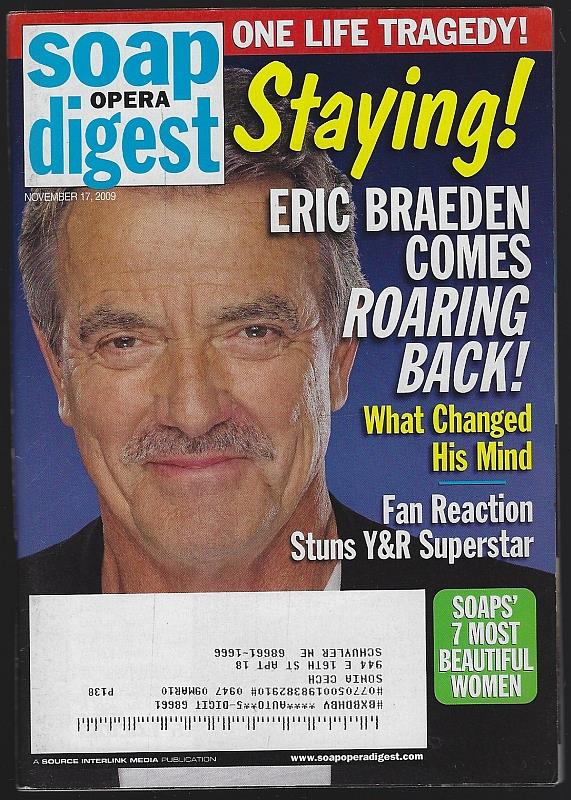 Soap Opera Digest - Soap Opera Digest November 17, 2009