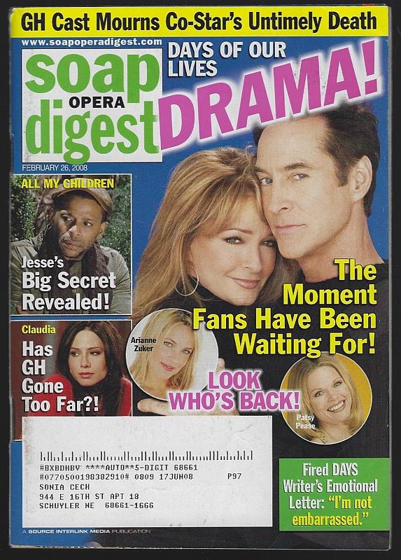 Soap Opera Digest - Soap Opera Digest February 26, 2008