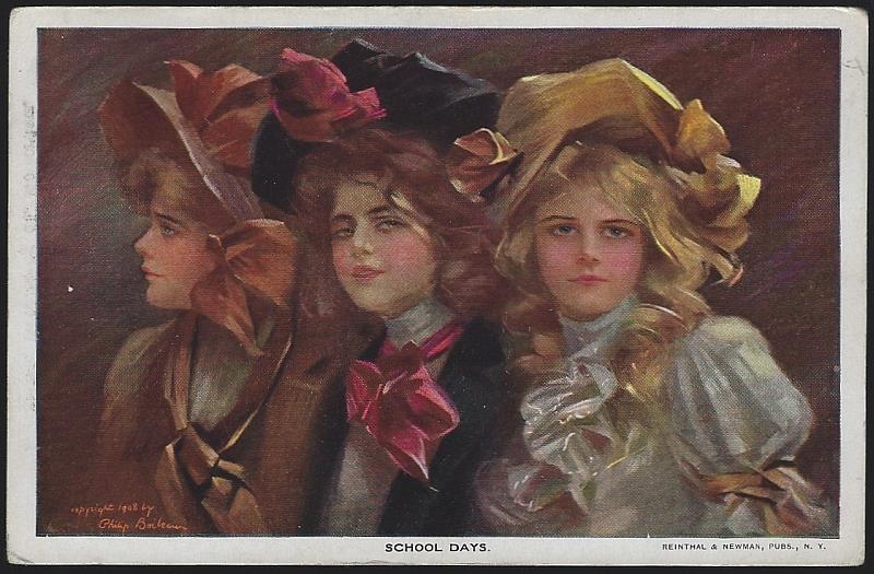Postcard - Philip Boileau Signed Postcard School Days
