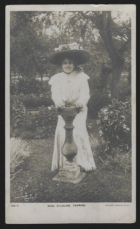 Postcard - Postcard of Actress Miss Ellaline Teriss in Garden