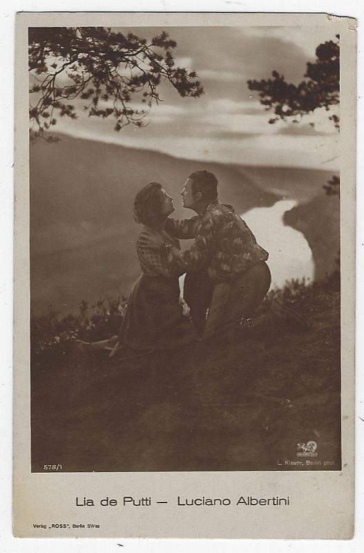 Postcard - Postcard of Lya de Putti and Luciano Albertini in Die Schlucht Des Todes