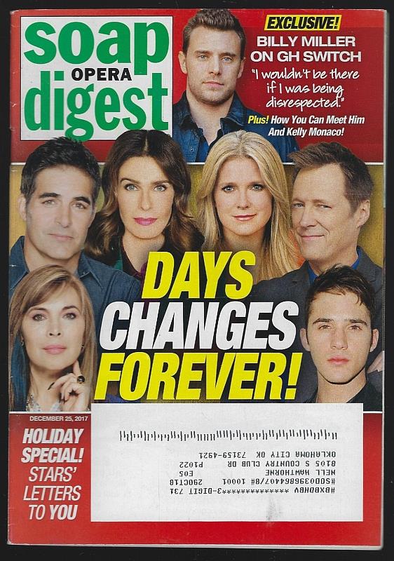 Soap Opera Digest - Soap Opera Digest December 25, 2017