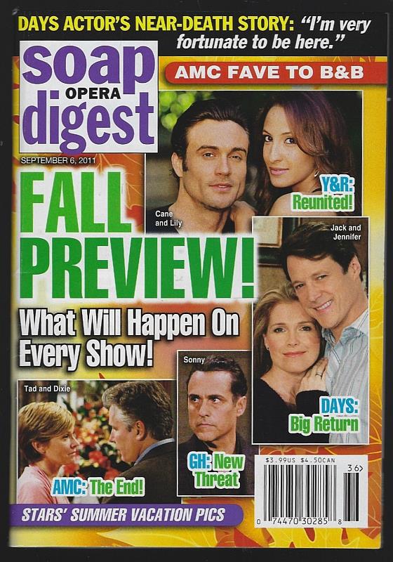 Soap Opera Digest - Soap Opera Digest September 6, 2011