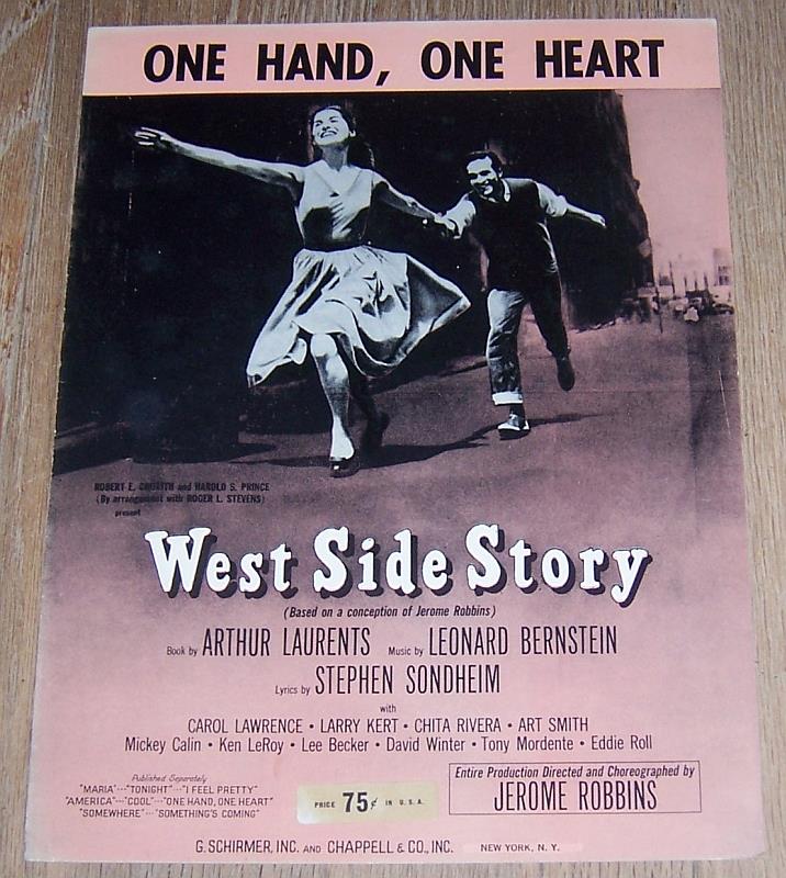Sheet Music - One Hand, One Heart