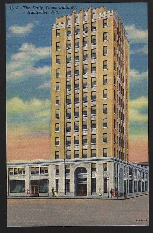 Postcard - Daily Times Building, Huntsville, Alabama