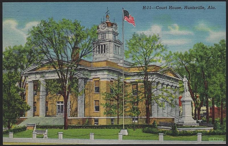 Postcard - Court House, Huntsville, Alabama