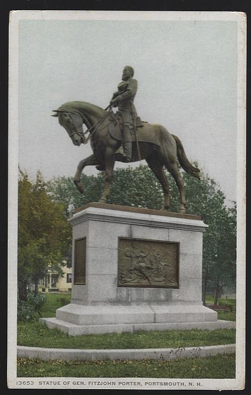 Postcard - Statue of General Fitzjohn Porter, Portsmouth, New Hampshire