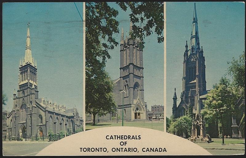Postcard - Cathedrals of Toronto, Ontario, Canada