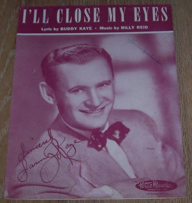 Sheet Music - I'll Close My Eyes