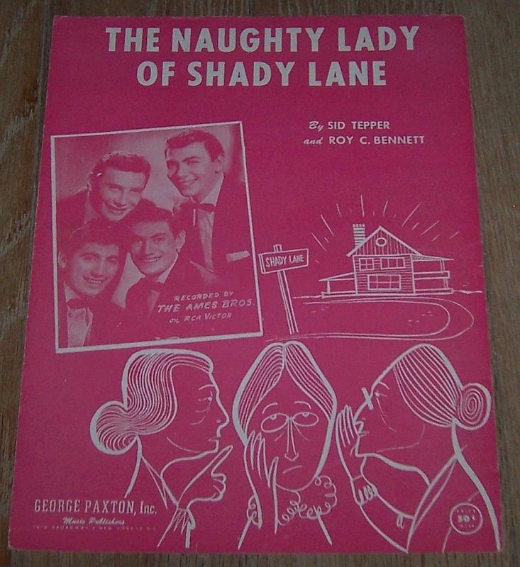 Sheet Music - Naughty Lady of Shady Lane