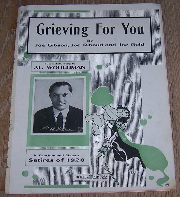 Sheet Music - Grieving for You
