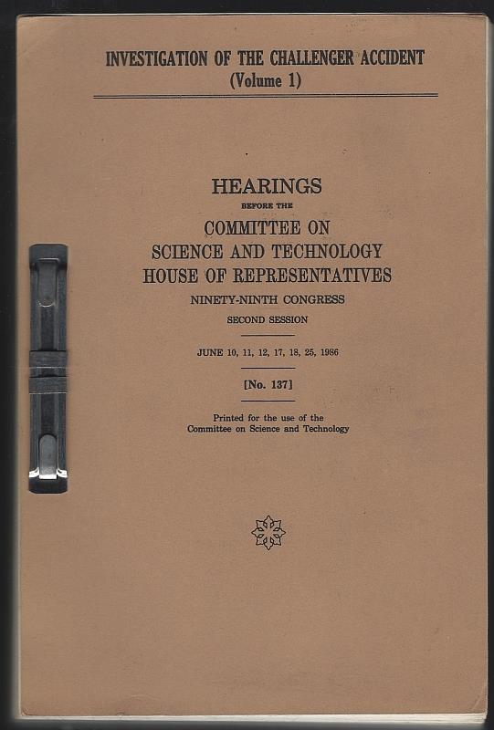 Fuqua, Don Chairman - Investigation of the Challenger Accident Volume 1