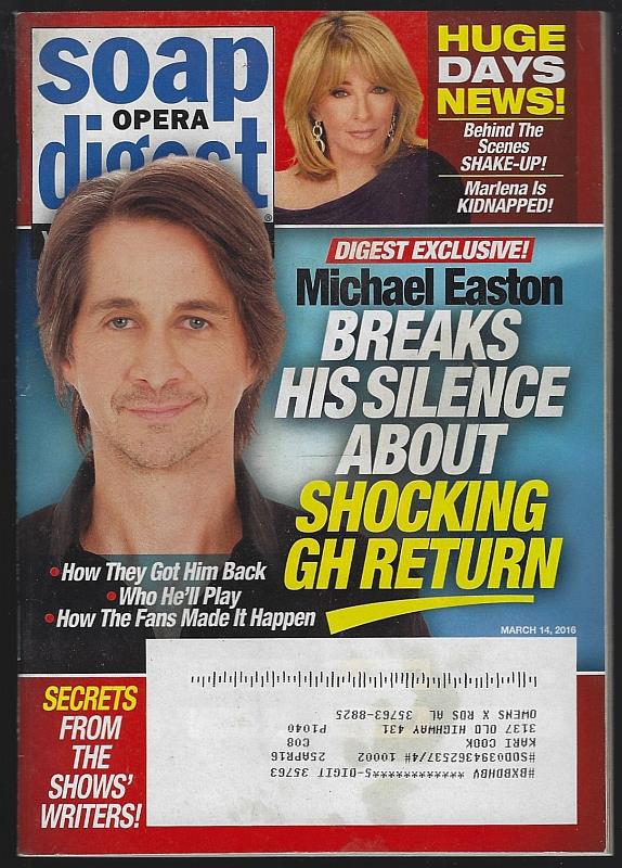 Soap Opera Digest - Soap Opera Digest March 14, 2016