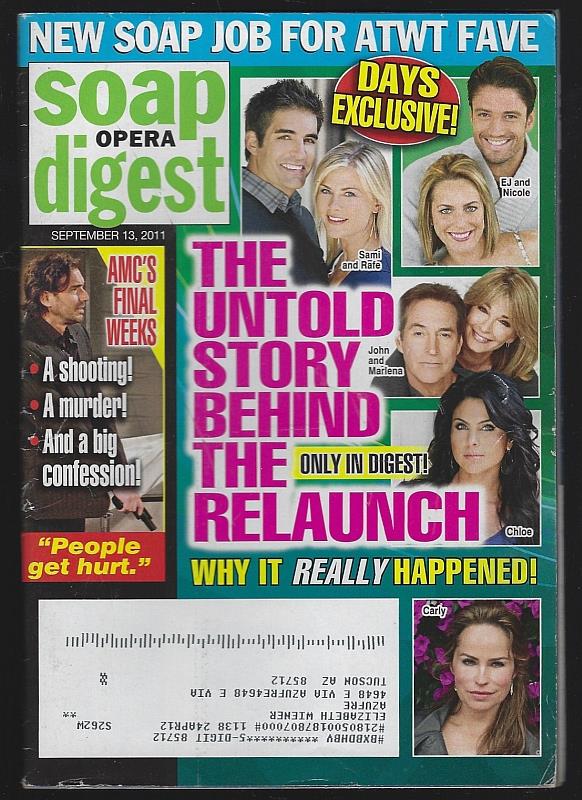 Soap Opera Digest - Soap Opera Digest September 13, 2011