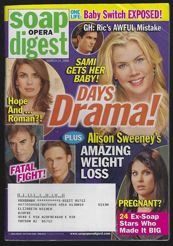 Soap Opera Digest - Soap Opera Digest March 31, 2009