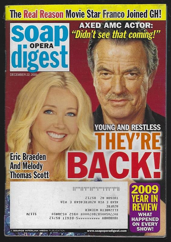 Soap Opera Digest - Soap Opera Digest December 22, 2009