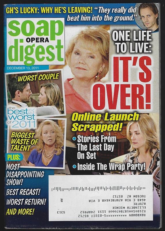 Soap Opera Digest - Soap Opera Digest December 13, 2011
