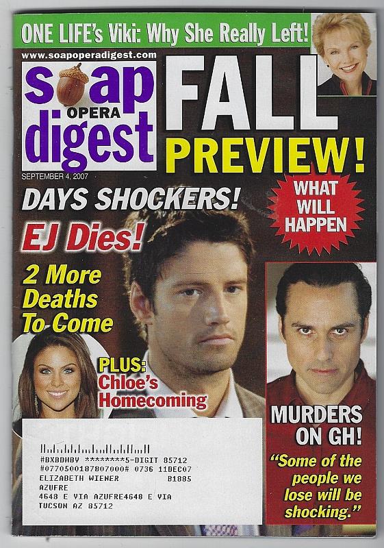 Soap Opera Digest - Soap Opera Digest September 4, 2007